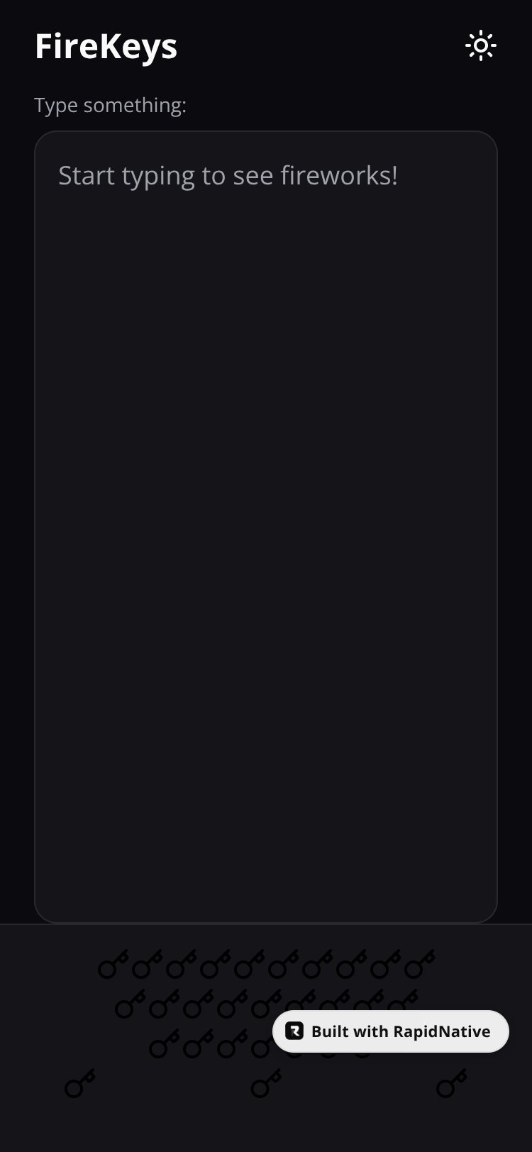FireKeys screen 1