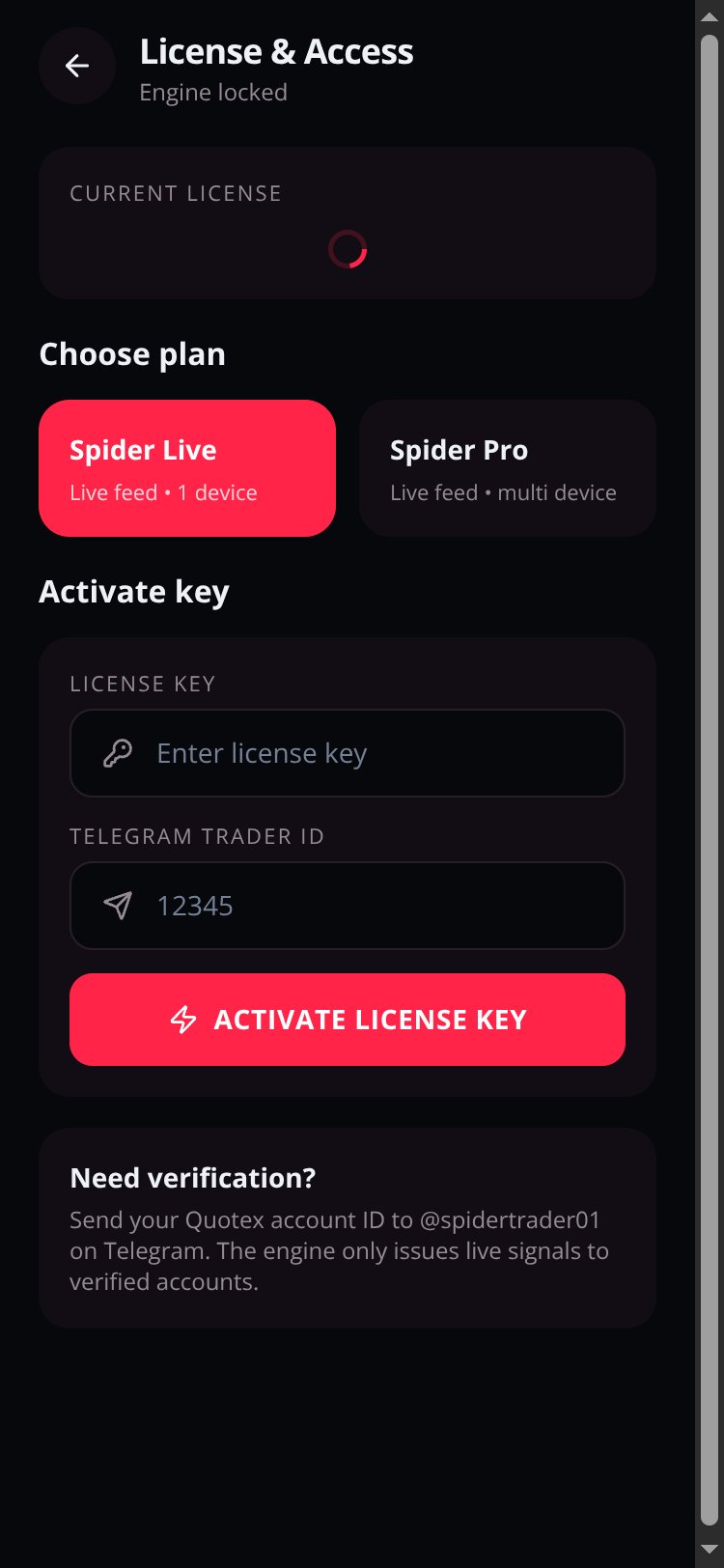 Spider Trader screen 5