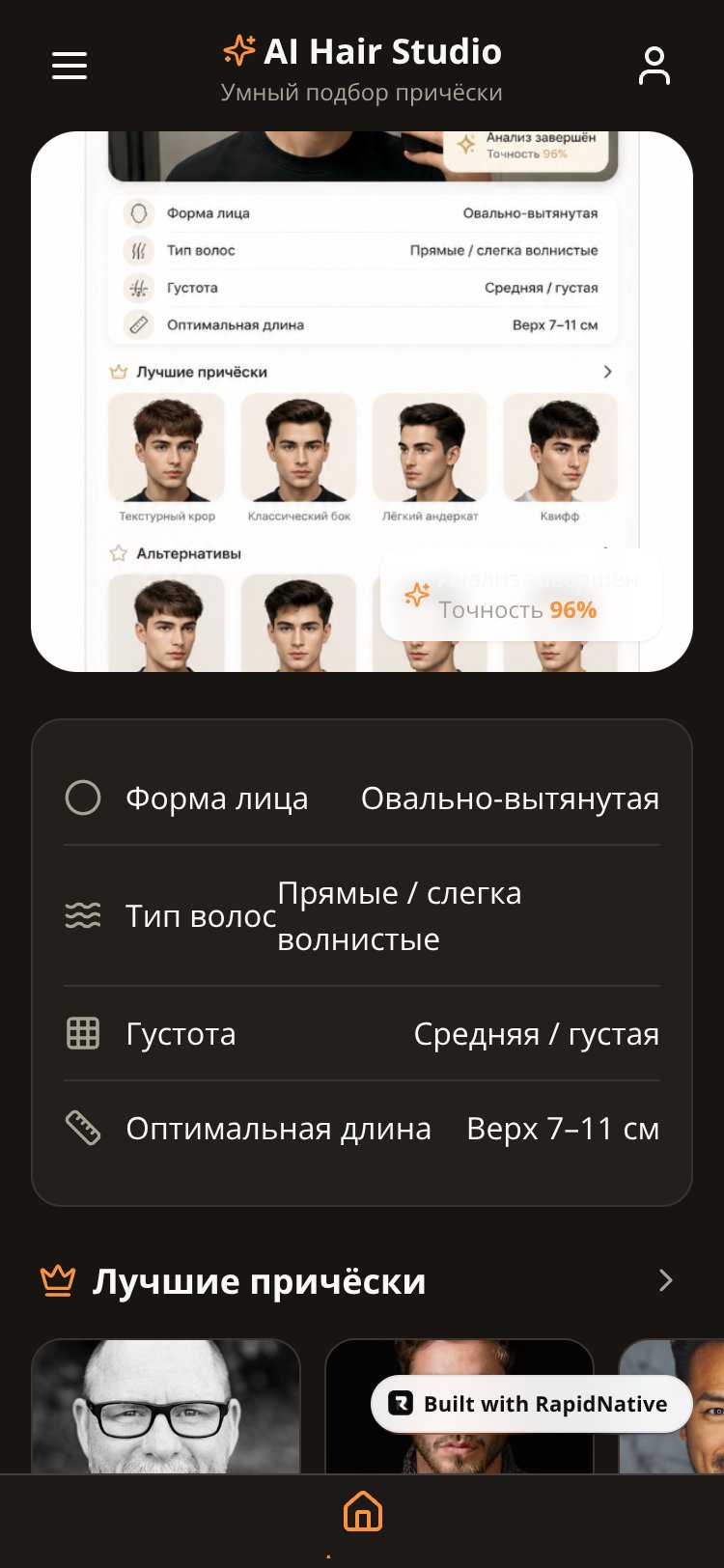 AI Hair Studio screen 1