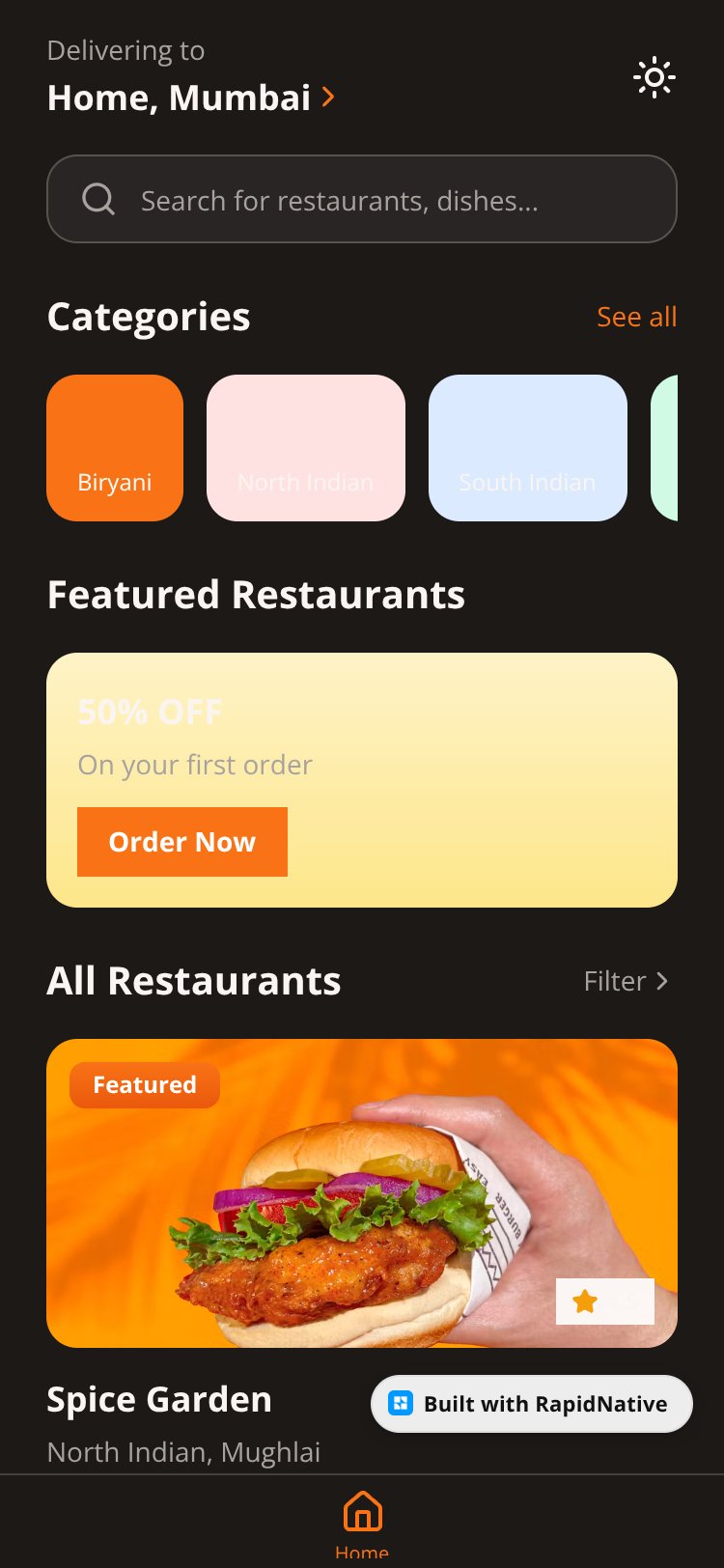 FoodMate screen 1