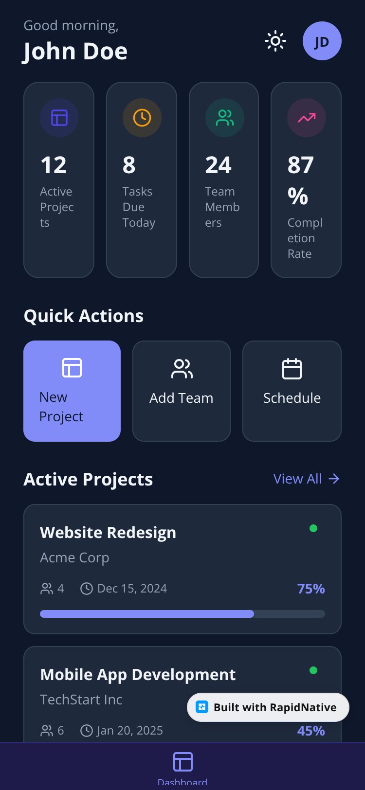 Business Management OS screen 1