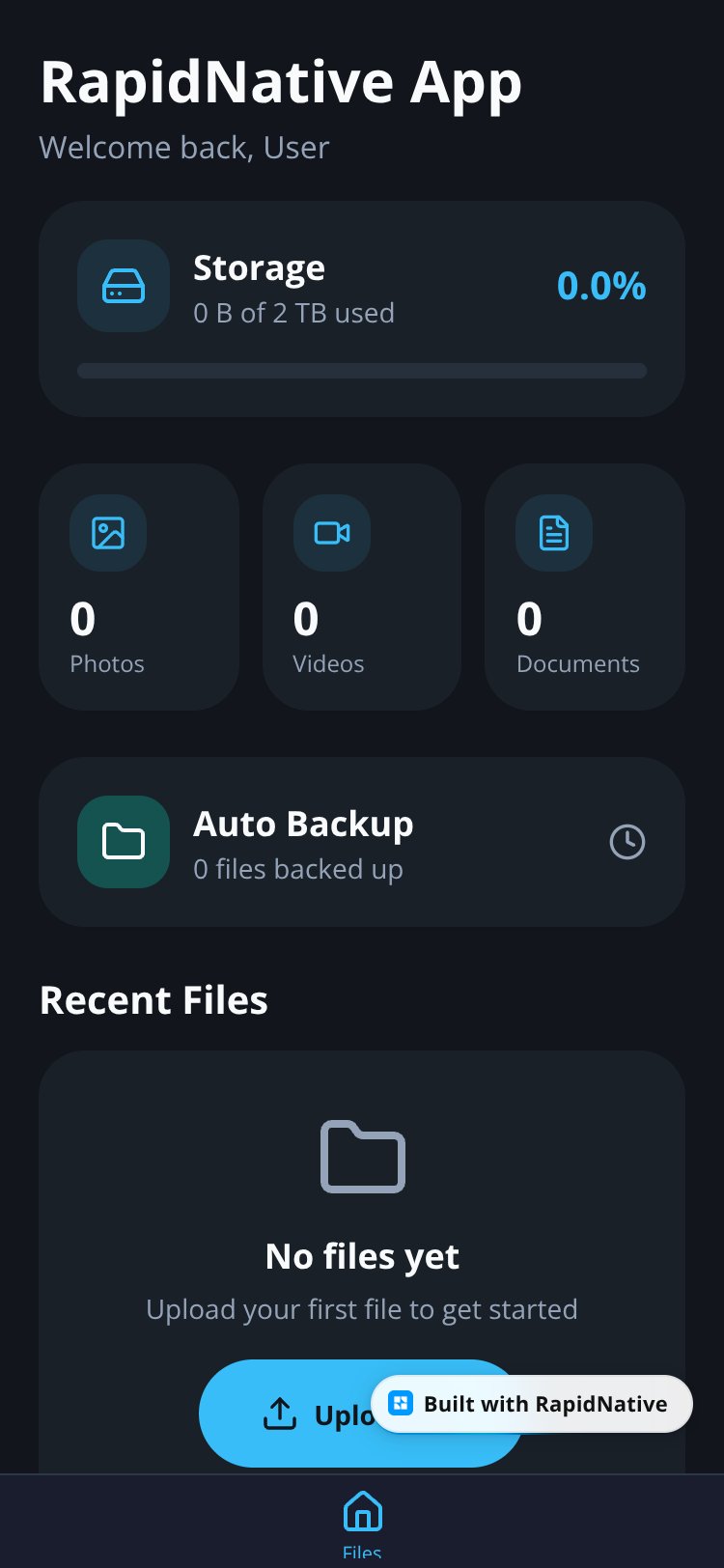 RapidNative App screen 4