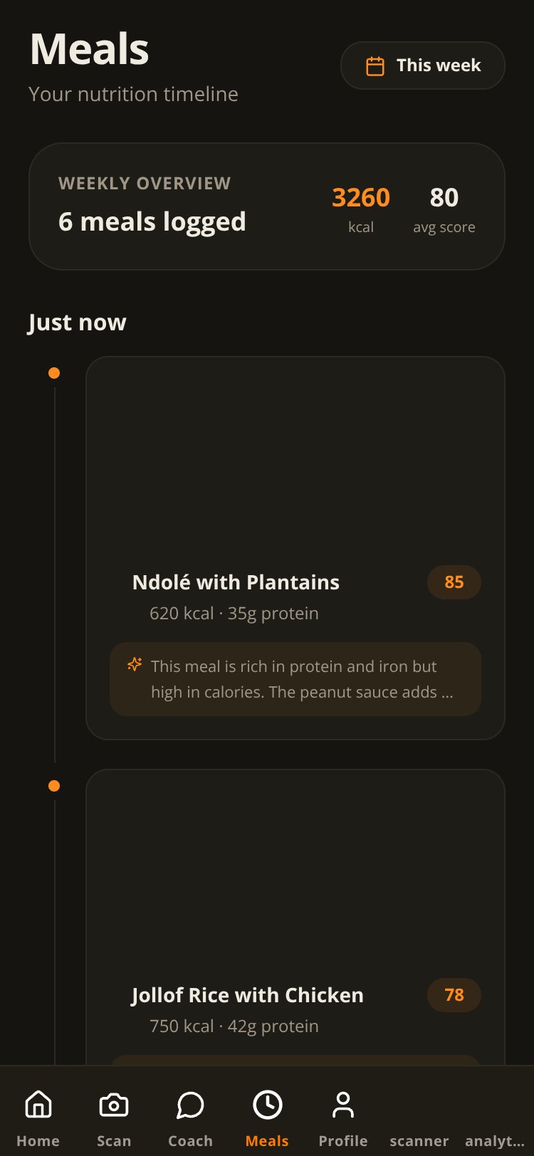 EatWise screen 2