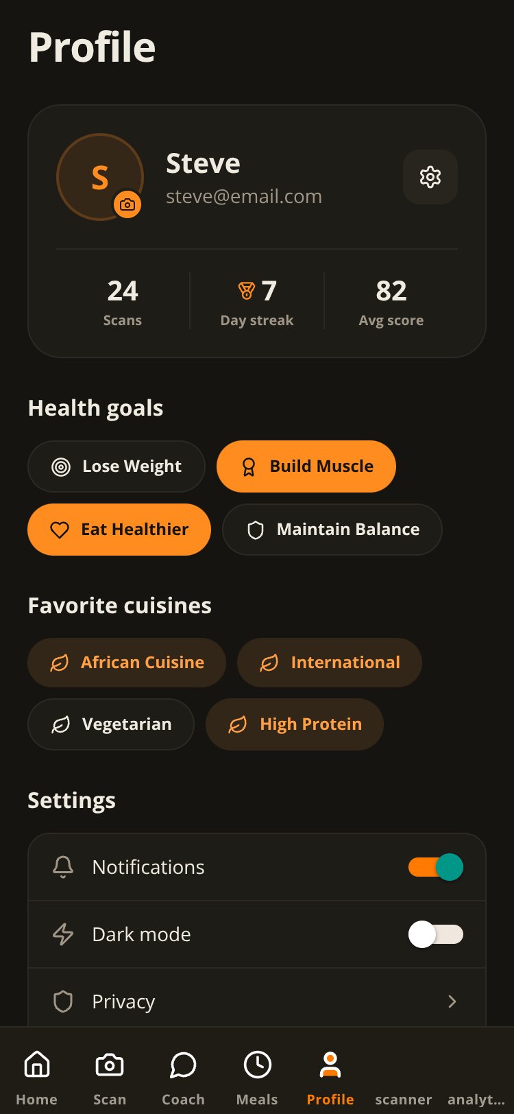 EatWise screen 4
