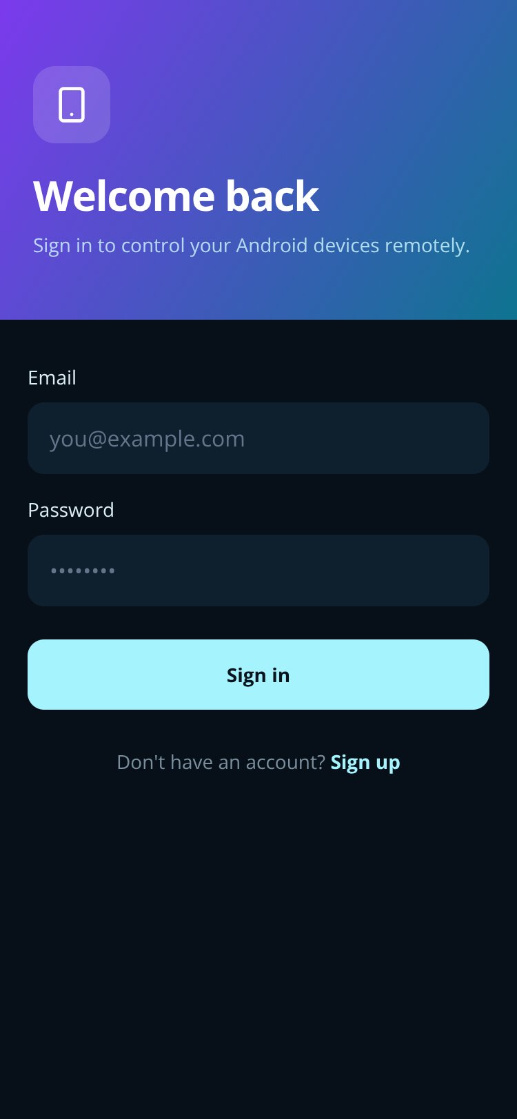 RemoteDroid screen 1