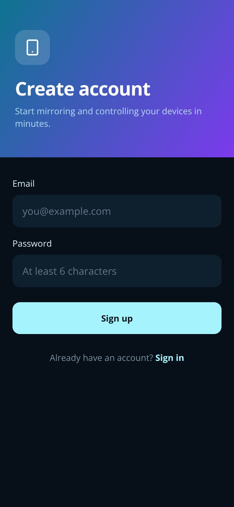 RemoteDroid screen 2