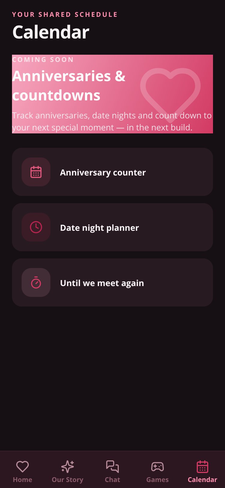 Couple Space screen 3