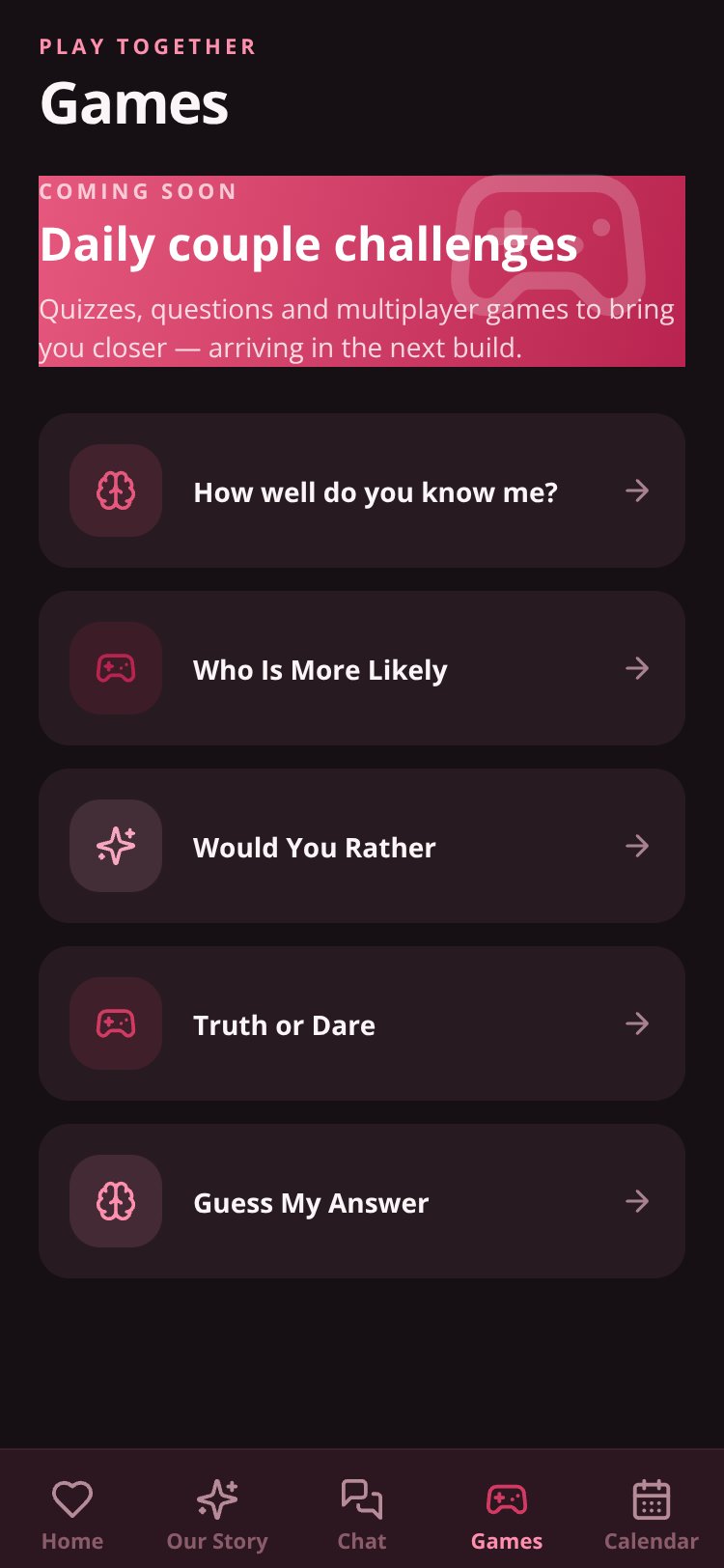Couple Space screen 5