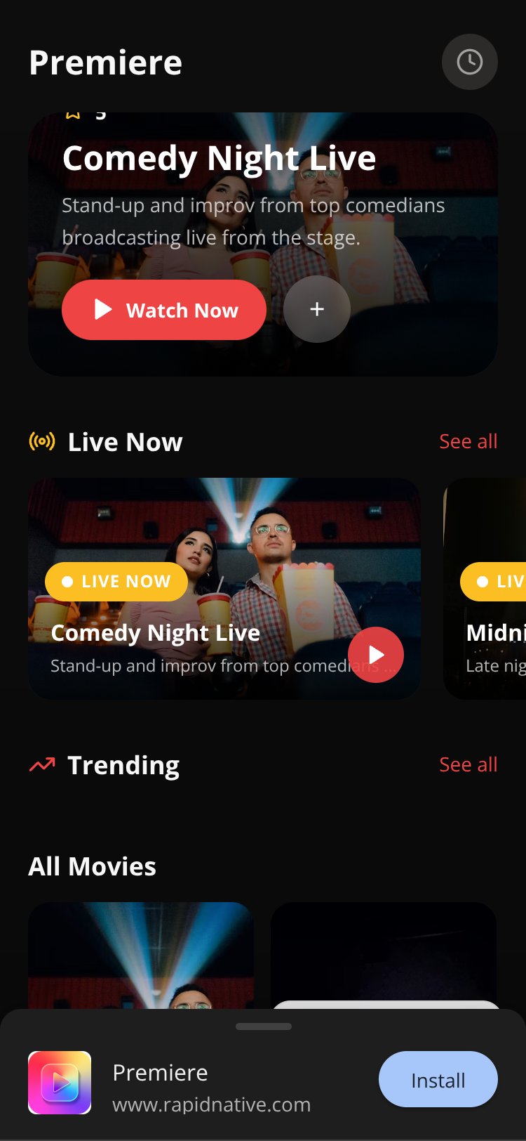 Premiere screen 3