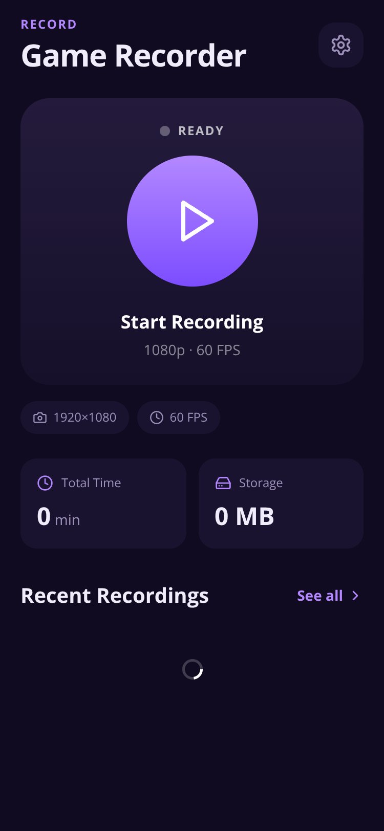 ReCord screen 2