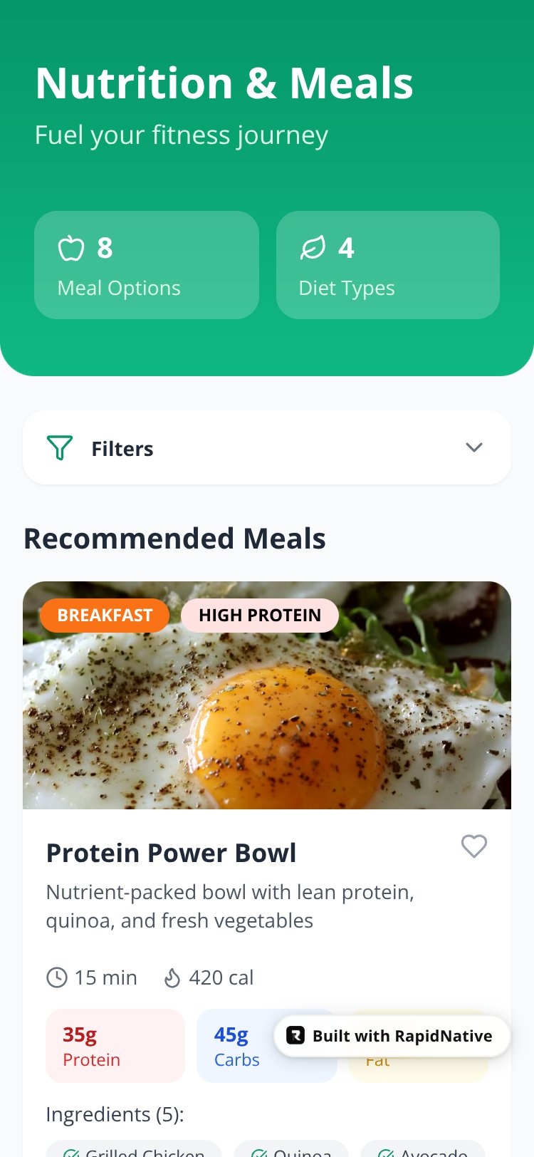 FitTrack Copy screen 1