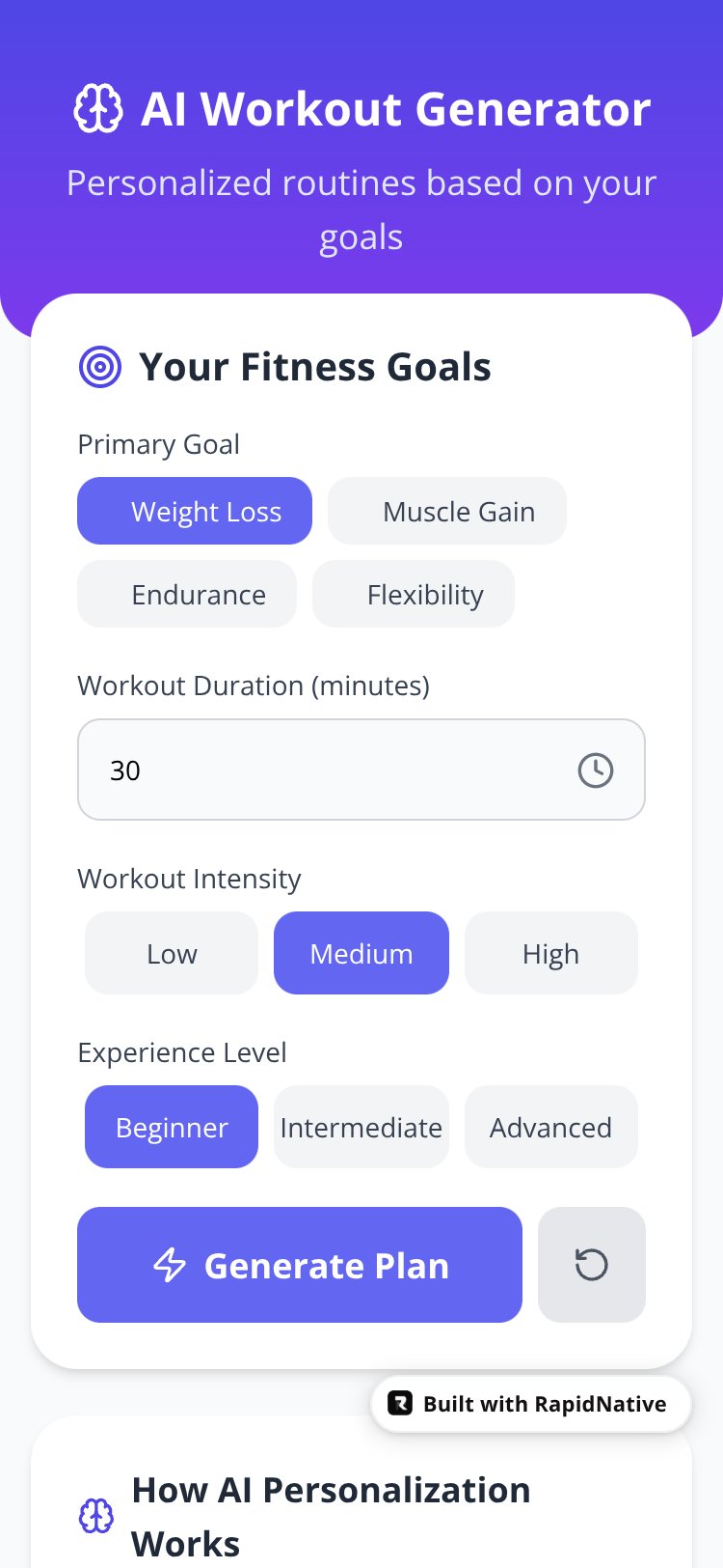 FitTrack Copy screen 5