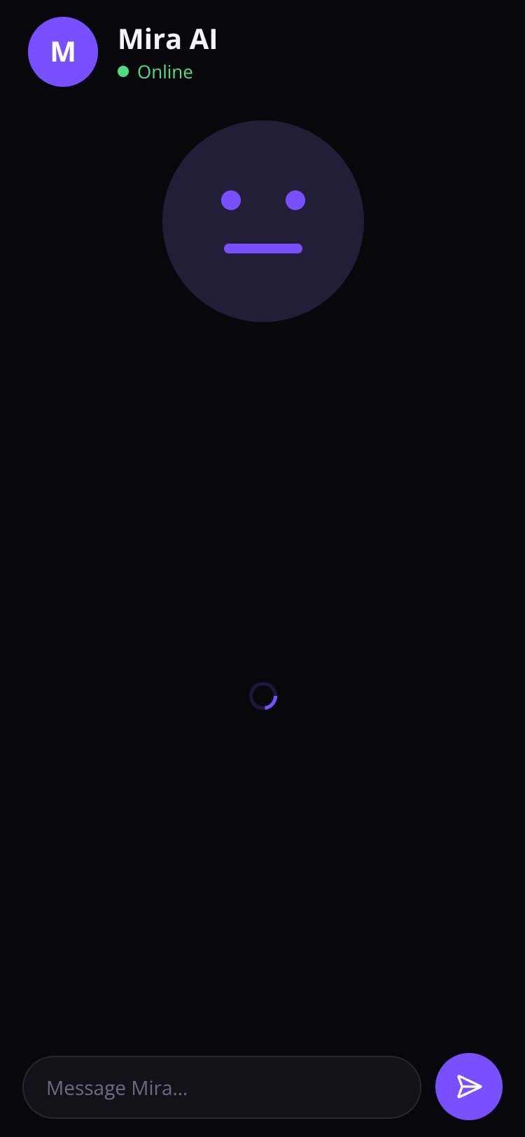 Mira AI screen 1