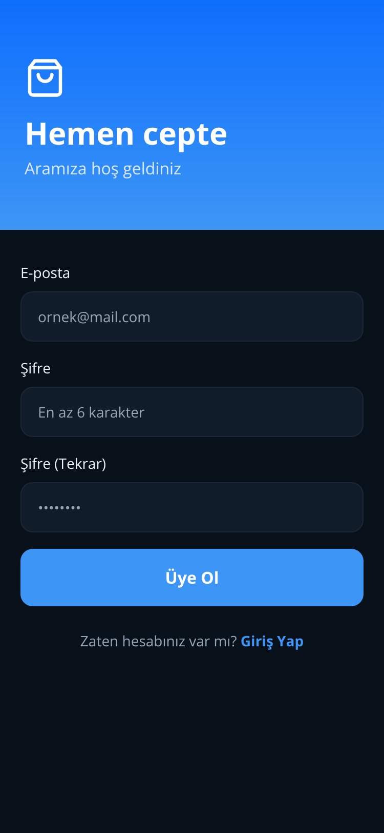 Hemen cepte screen 1