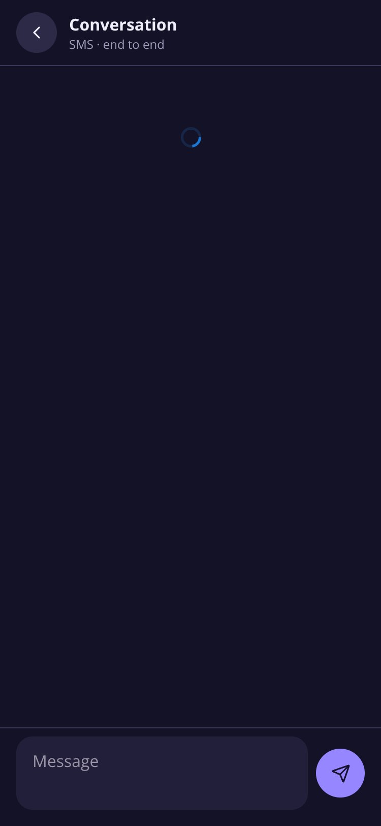 Blob Messages screen 3