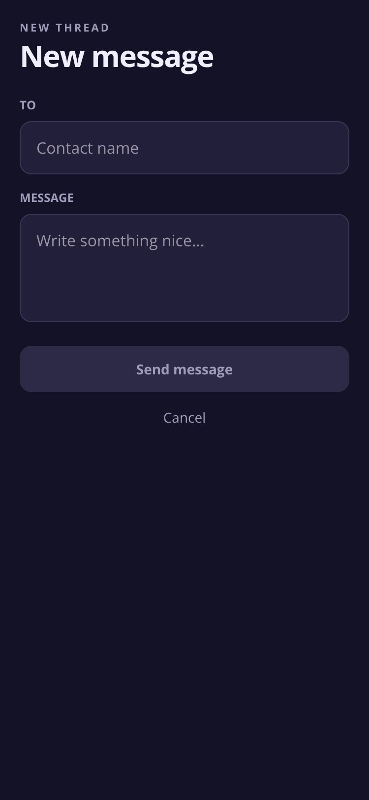 Blob Messages screen 5