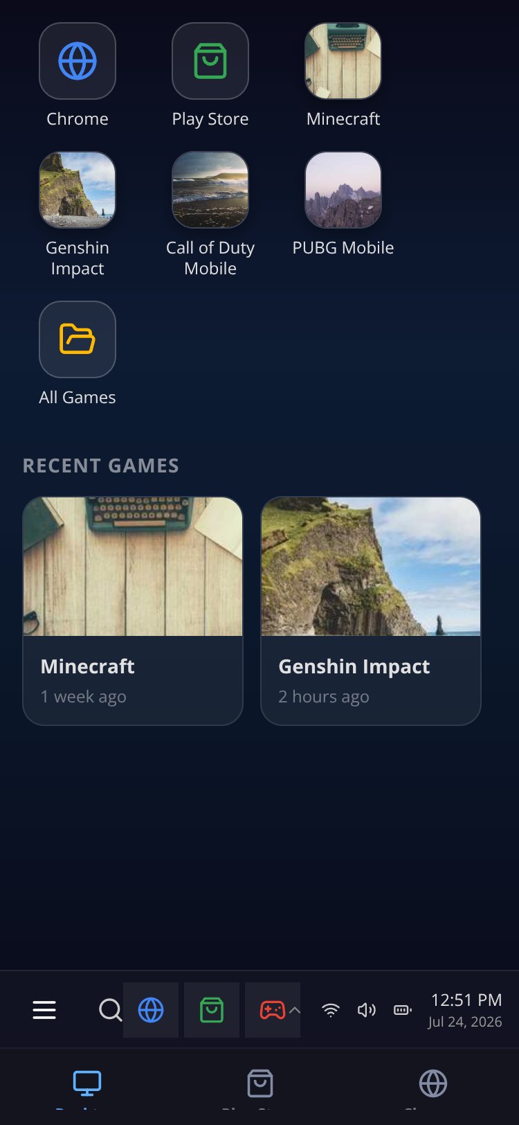 PC Game Launcher screen 2