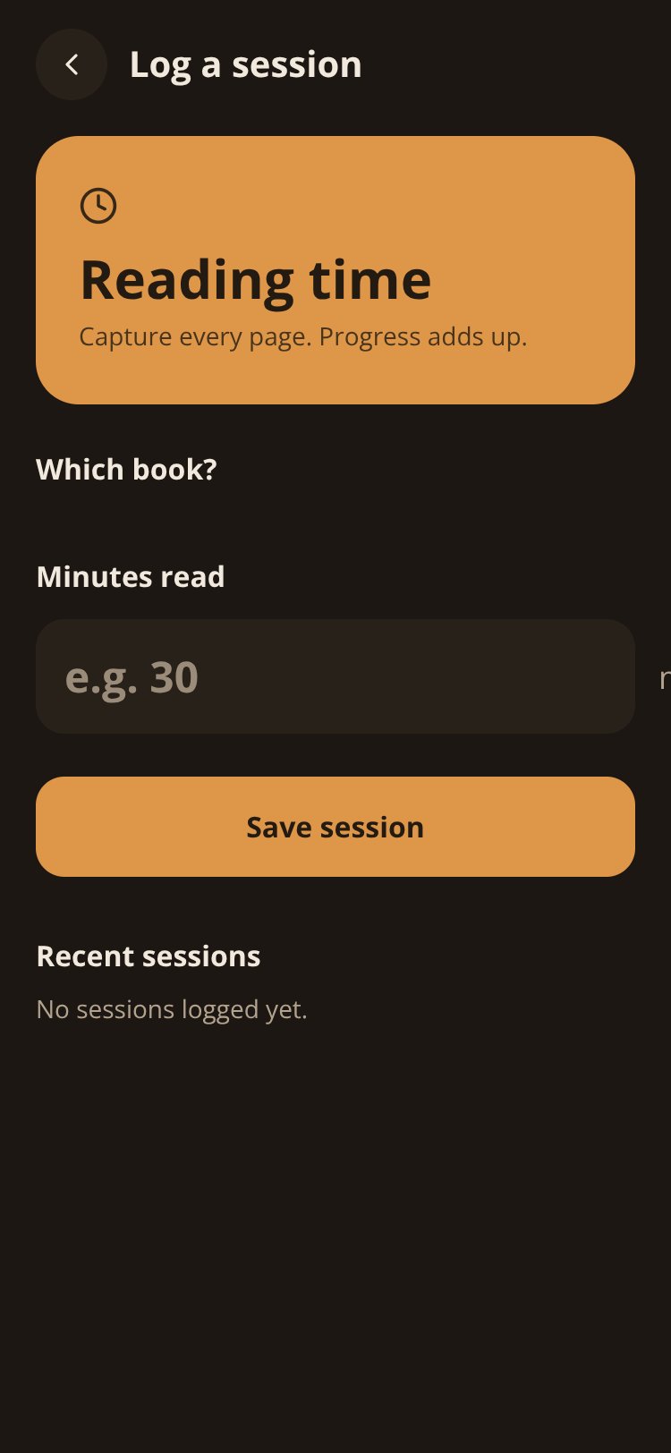 Booklog screen 3