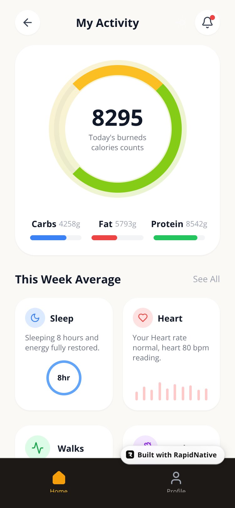 MyActivity screen 2