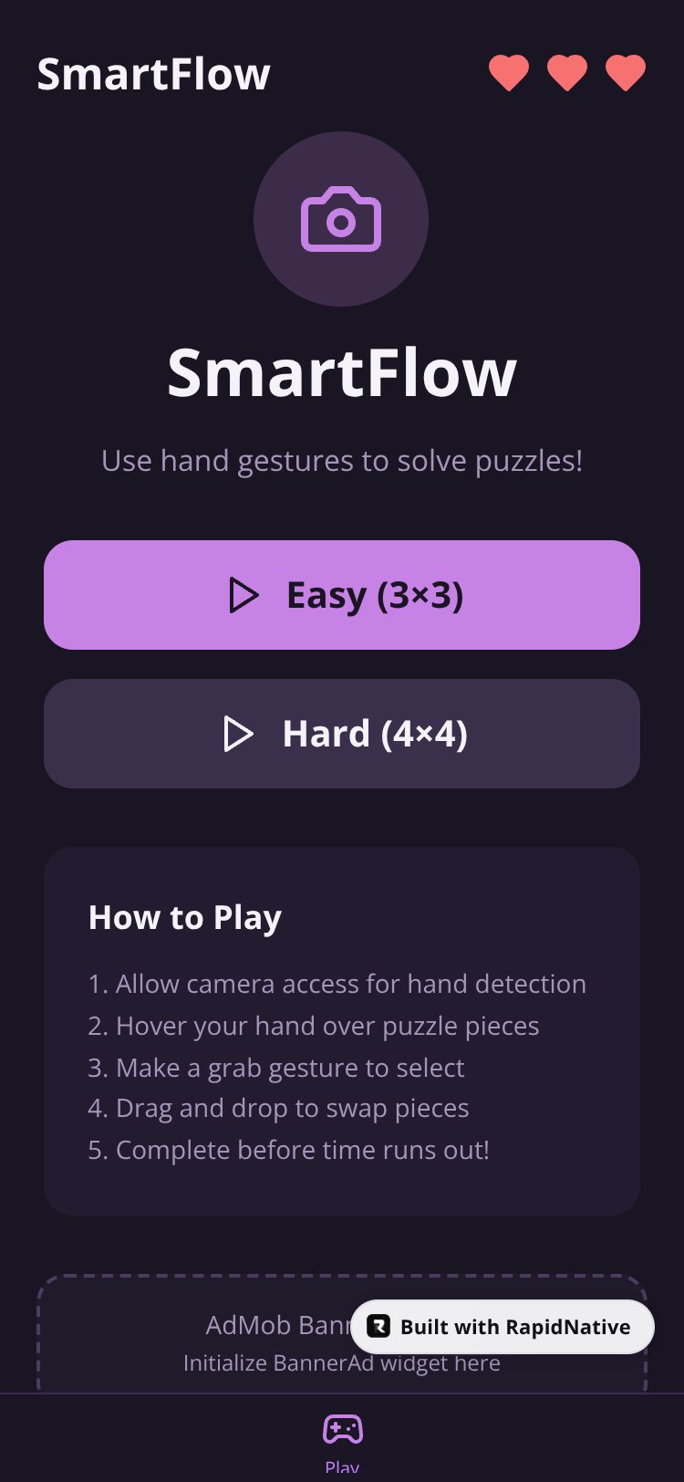 SmartFlow screen 1