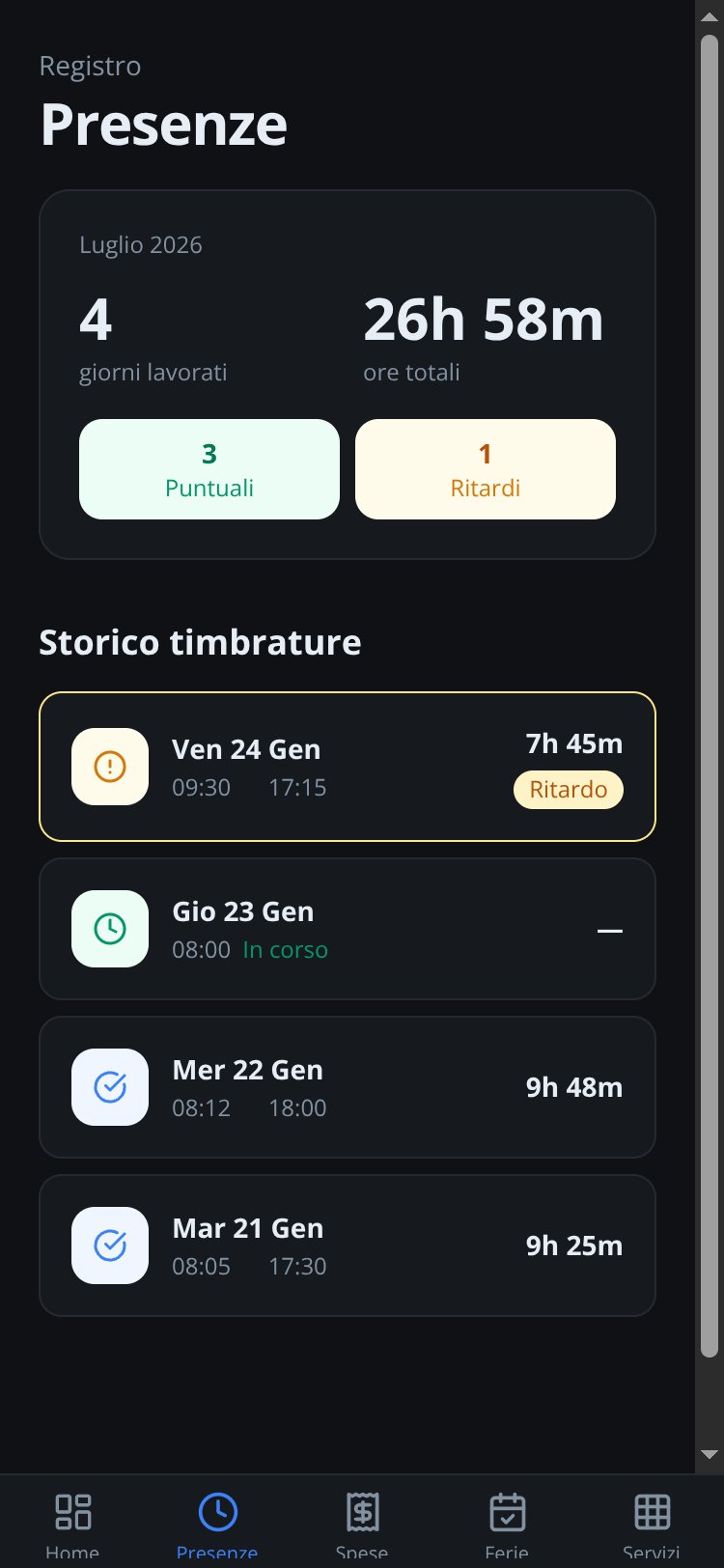 HR Portal screen 4