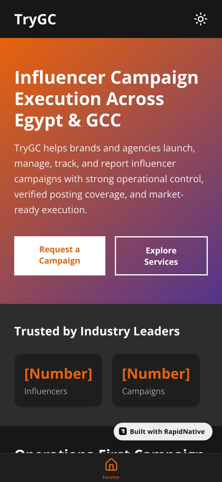 TryGC screen 1