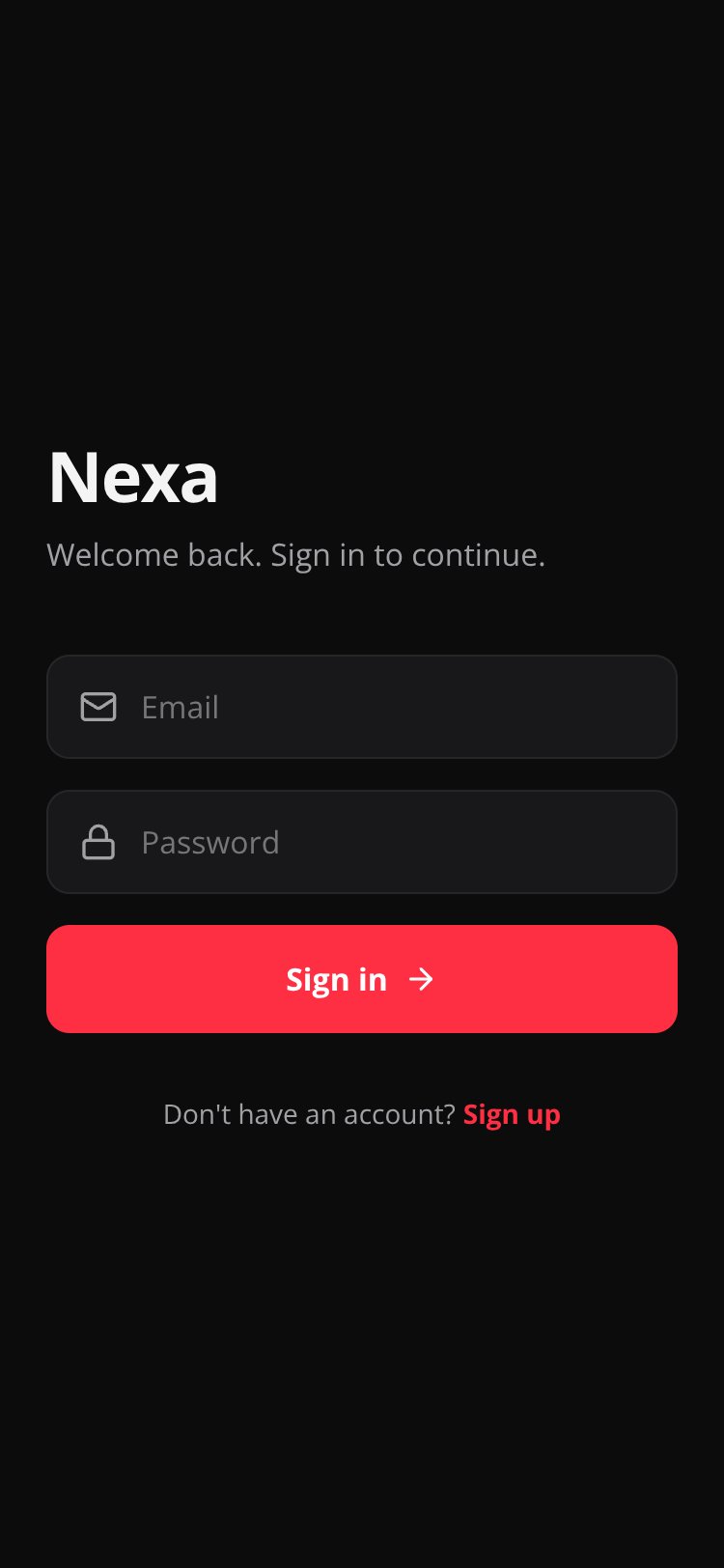 Nexa screen 1
