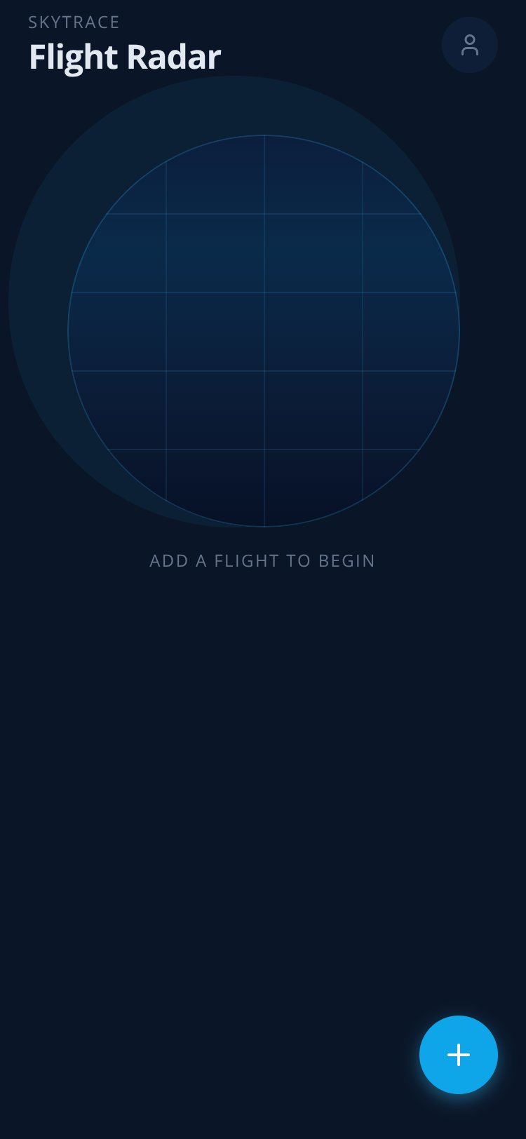 SkyTrace screen 1