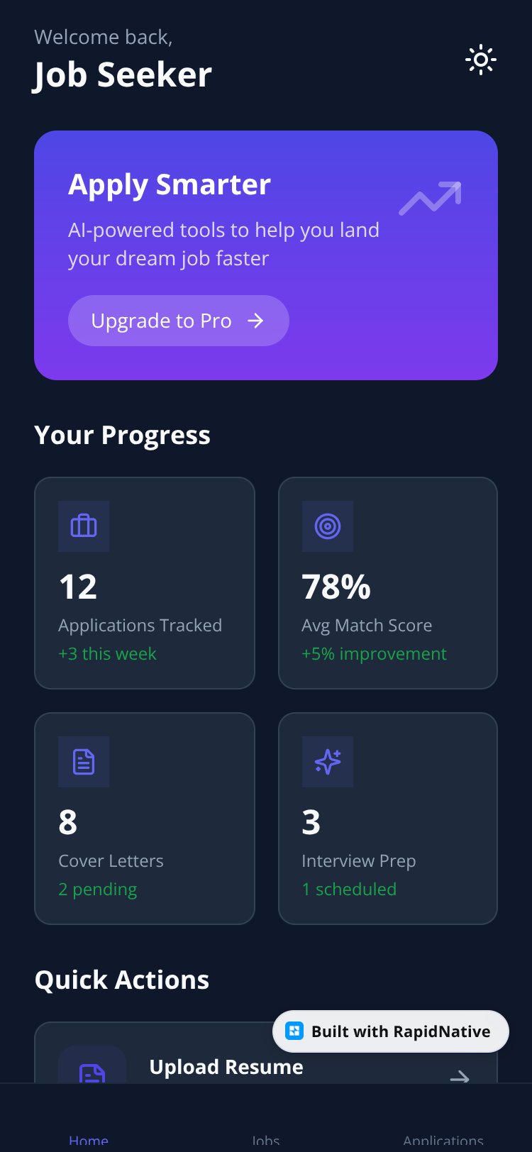 JobPilot screen 2