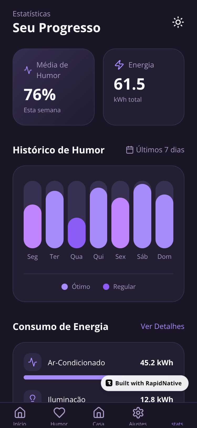 MoodHome screen 5