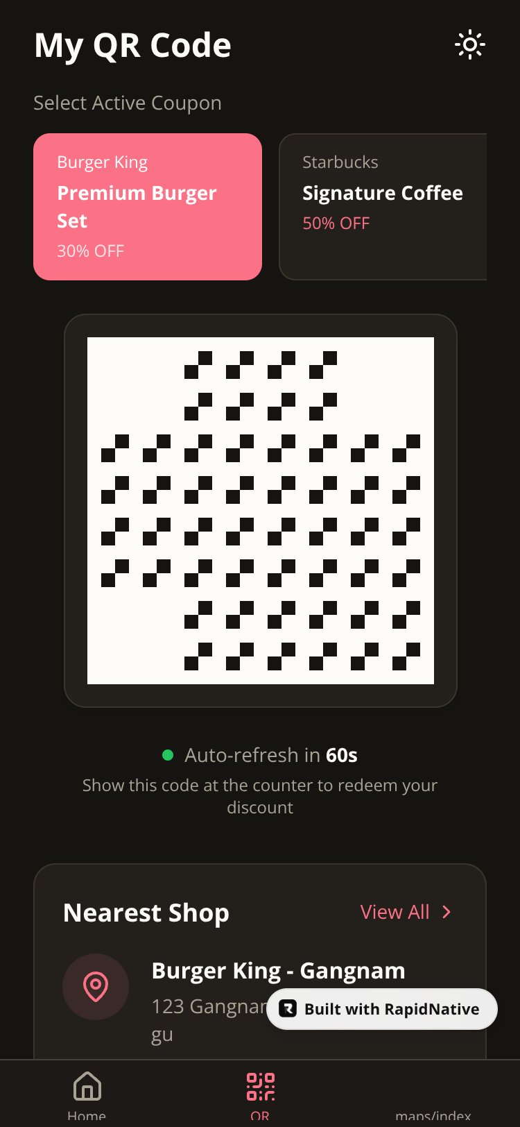 BrightApp screen 5