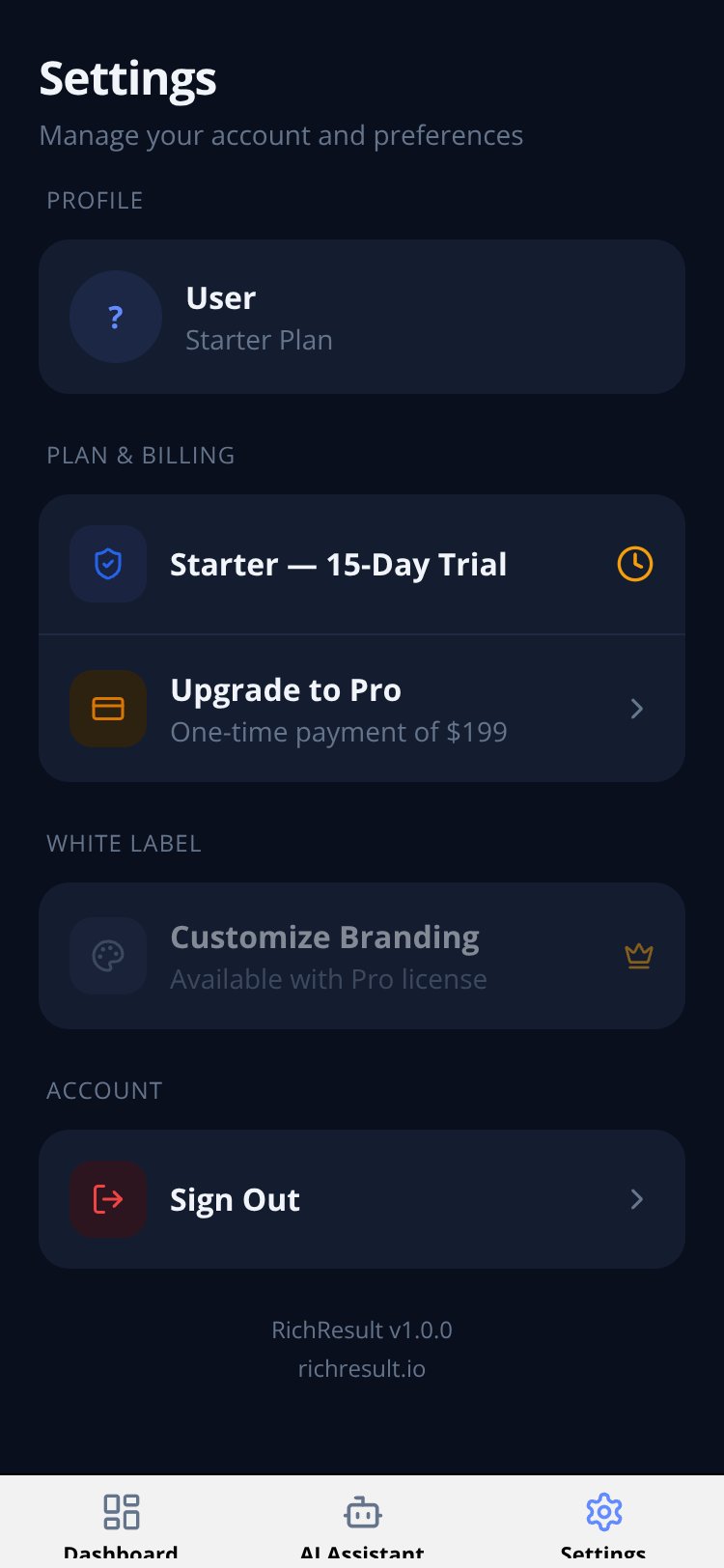 RichResult screen 3