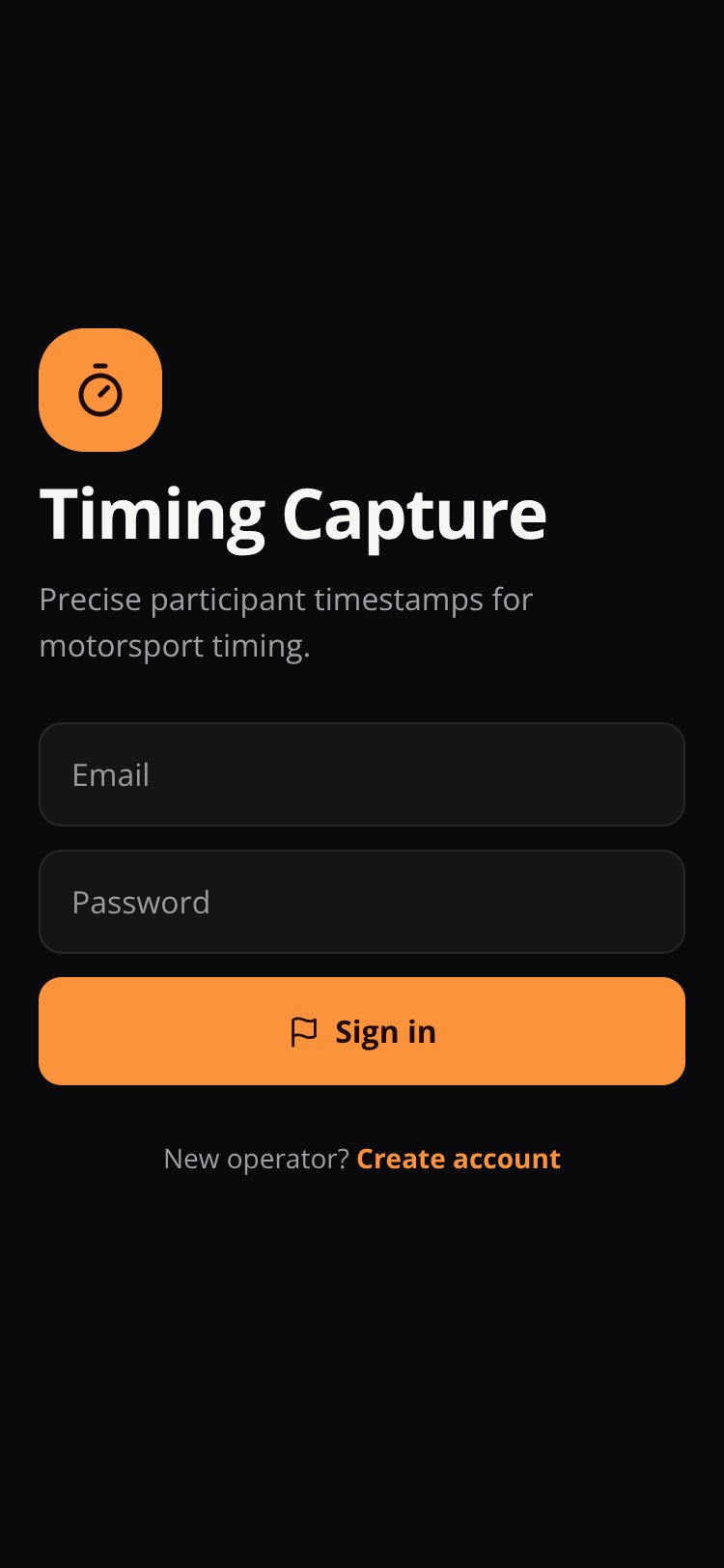 Timing Capture screen 2