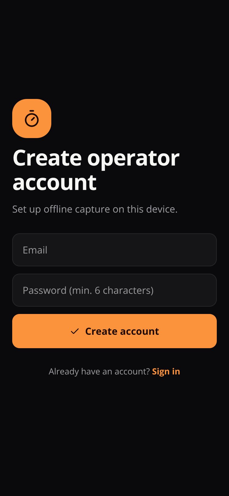 Timing Capture screen 3