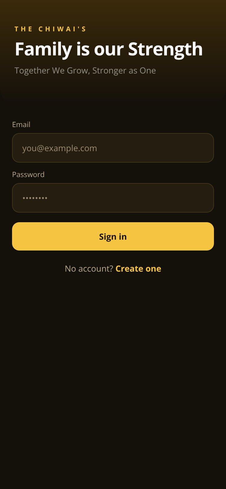 Chiwai Family Fund screen 1