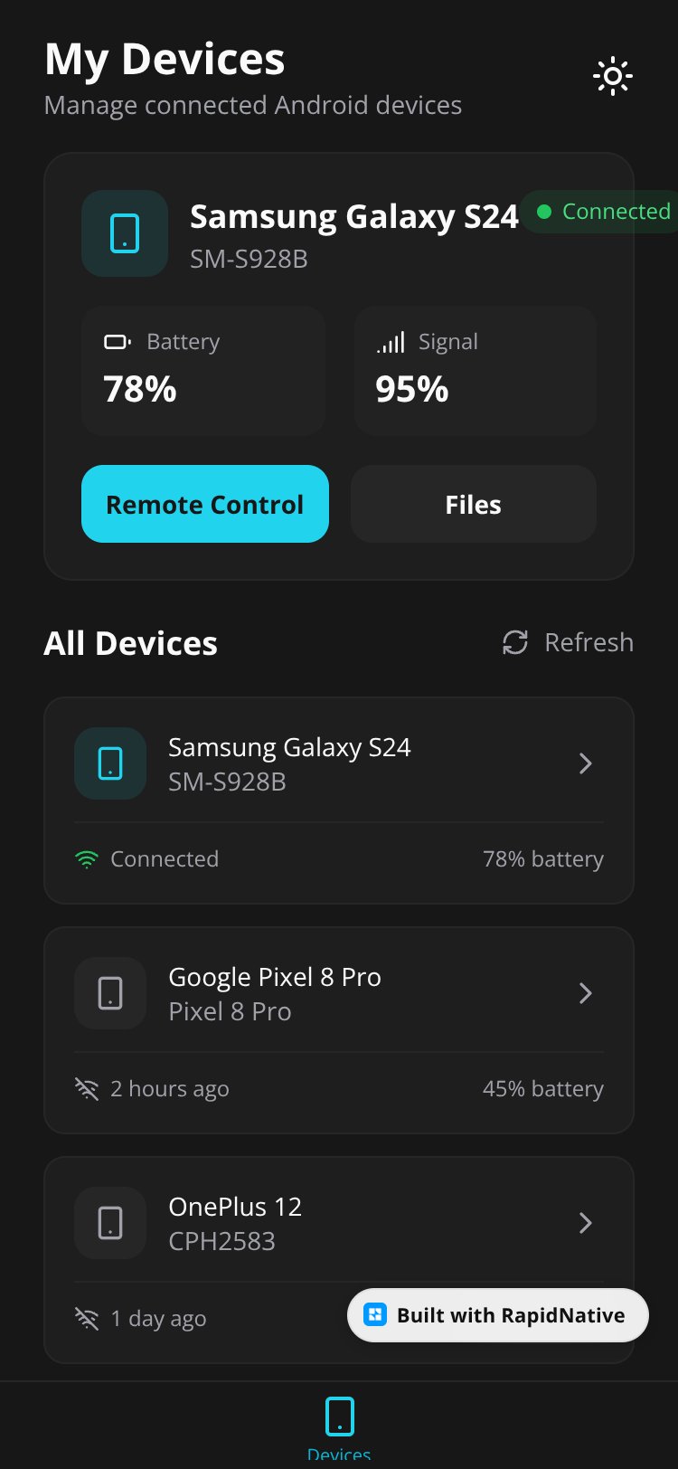 RemoteAccess screen 1