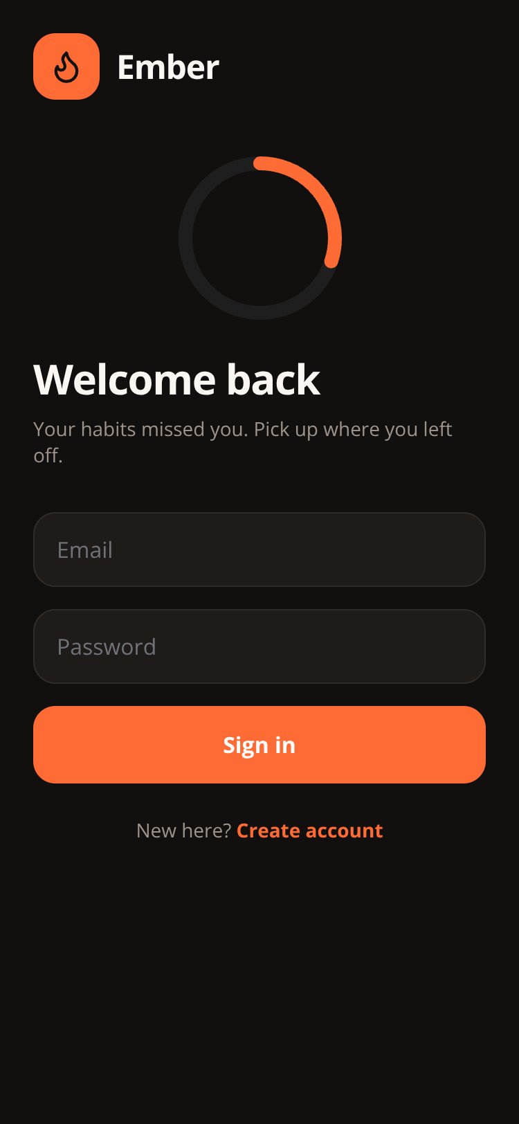 Ember screen 1