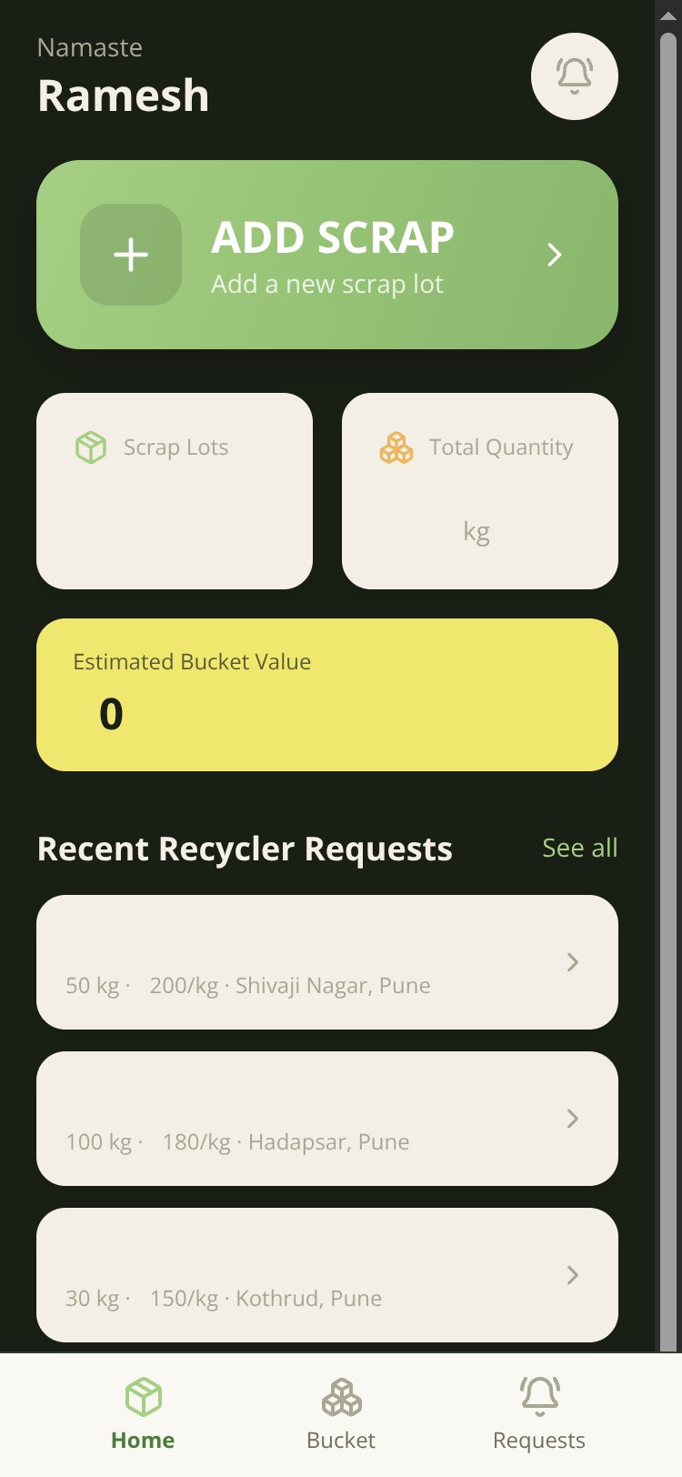 Kabadiwala Connect screen 1