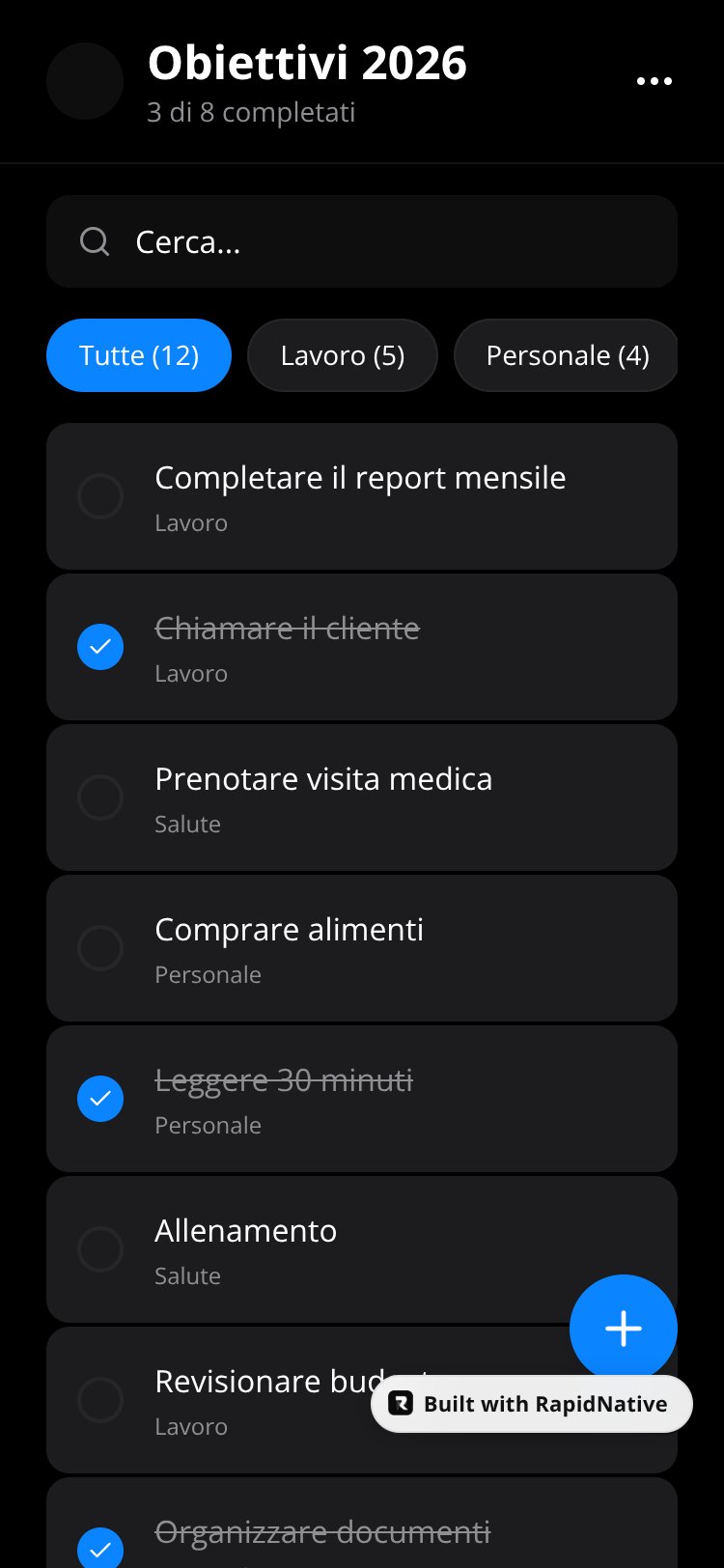 LifeTracker screen 2
