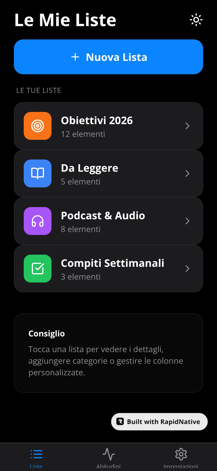 LifeTracker screen 4