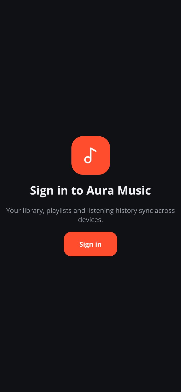 Aura Music screen 4