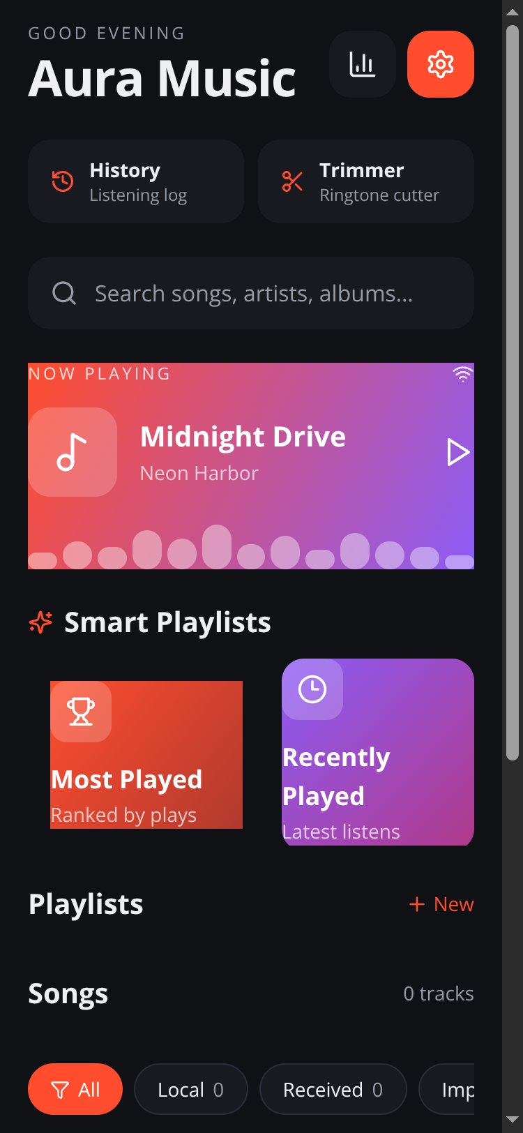 Aura Music screen 4