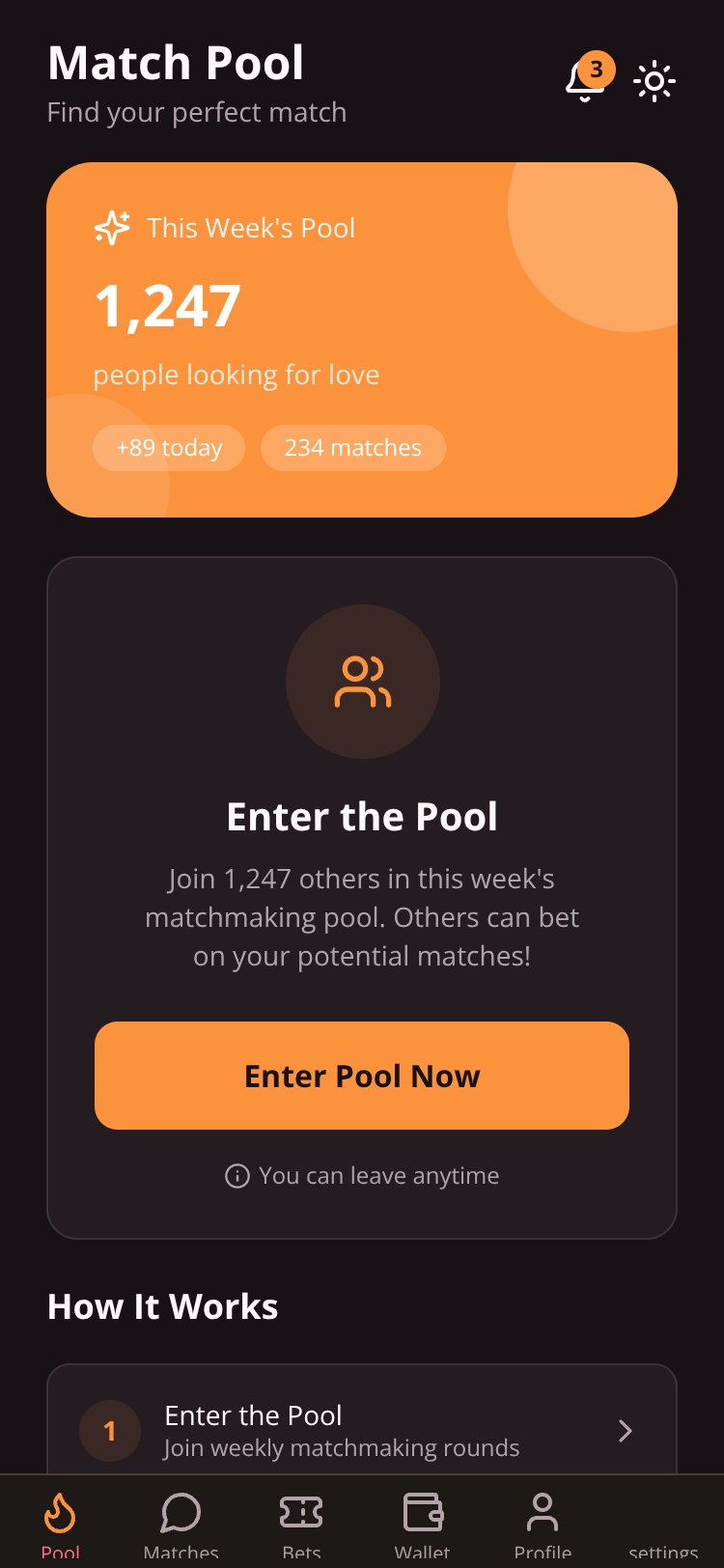 HeartPool screen 4