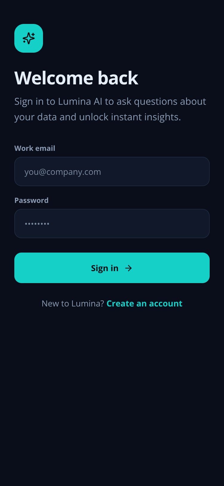Lumina AI screen 1