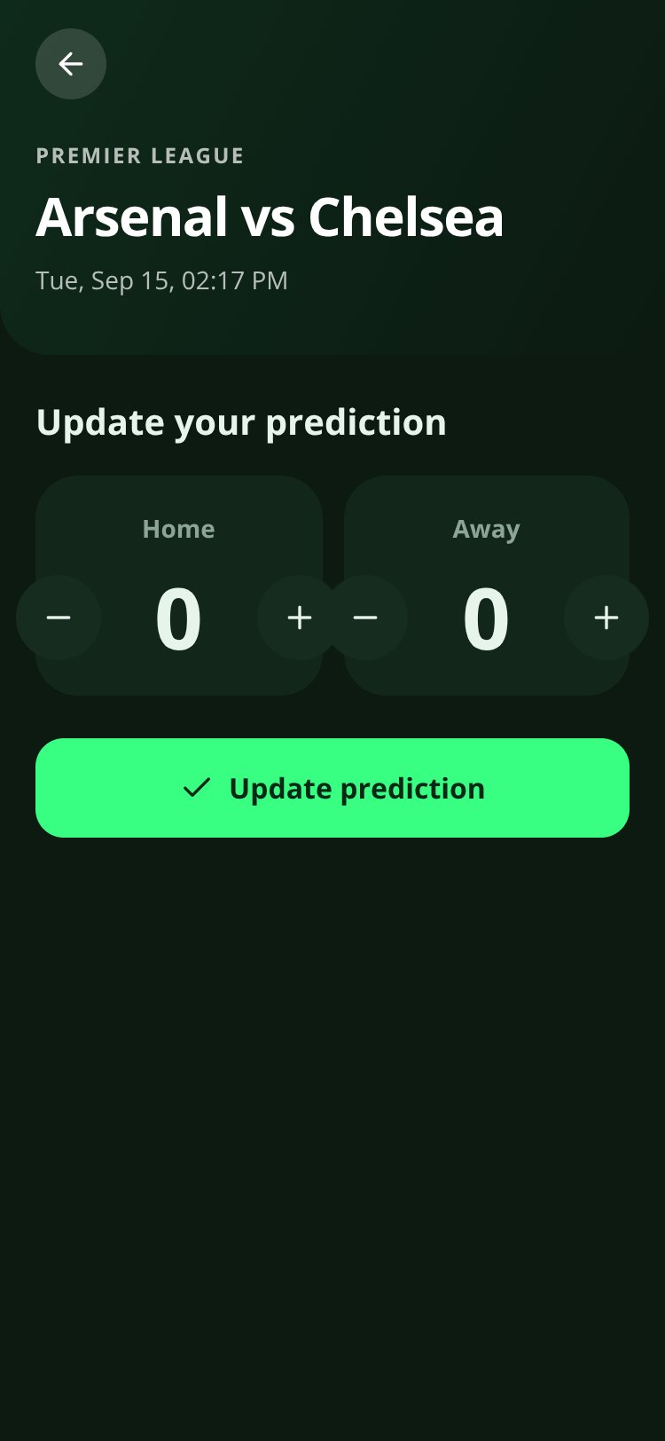 A1 Prediction screen 3