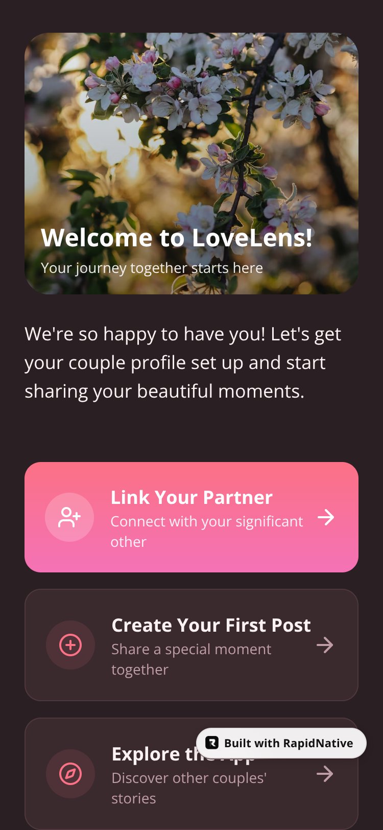 LoveLens screen 2