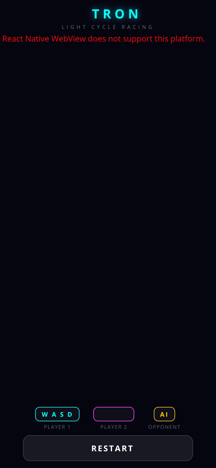 Tron Cycles screen 1