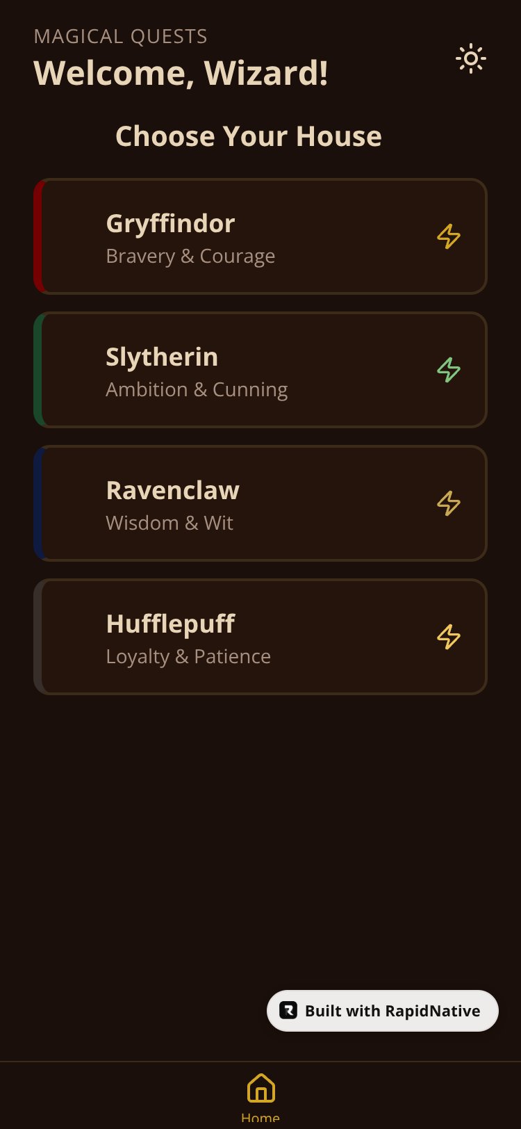 Magical Quests screen 1
