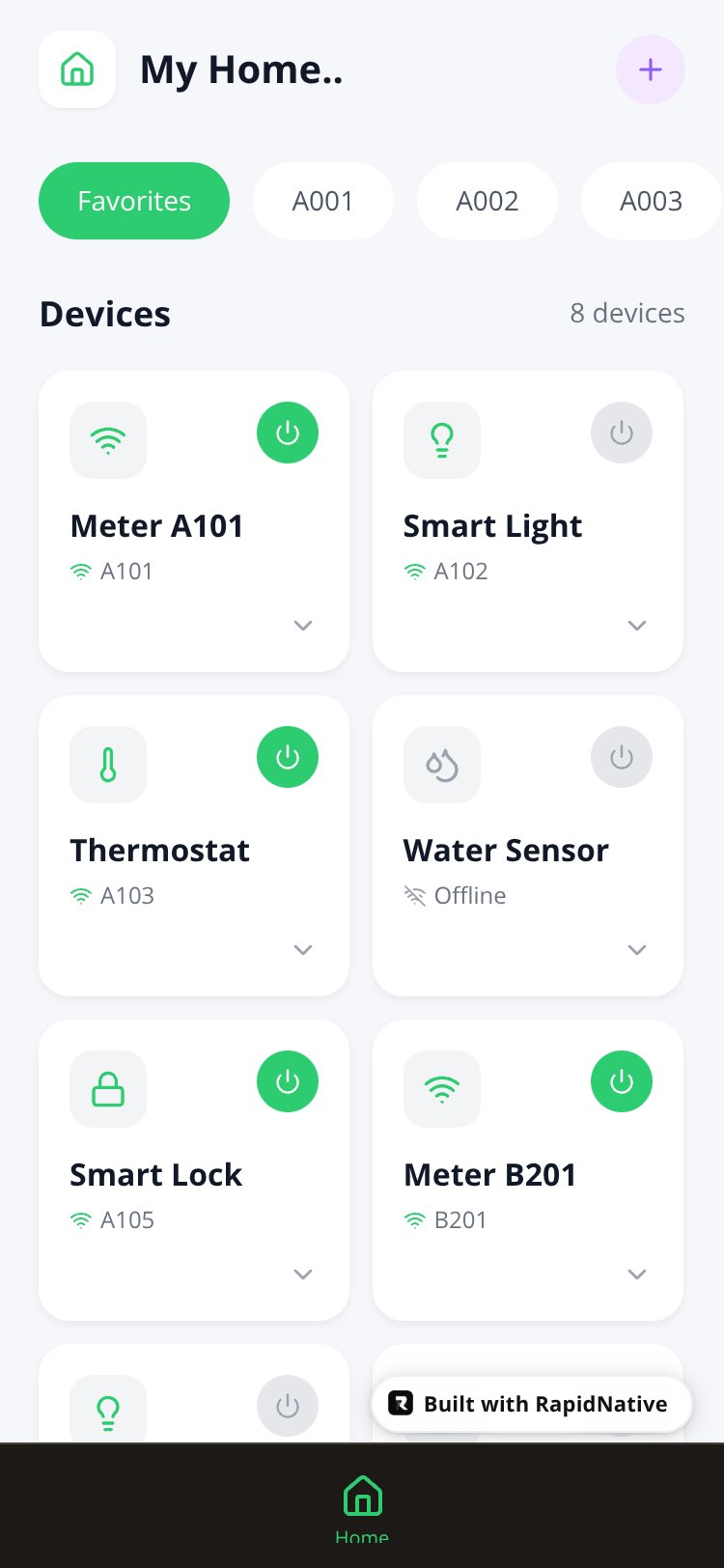 SmartLife IoT screen 1