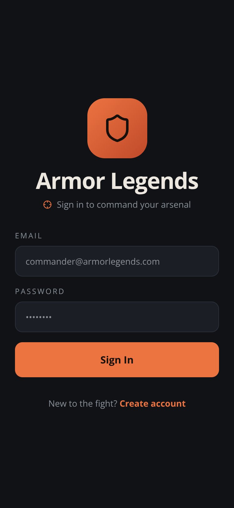 RapidNative App screen 1